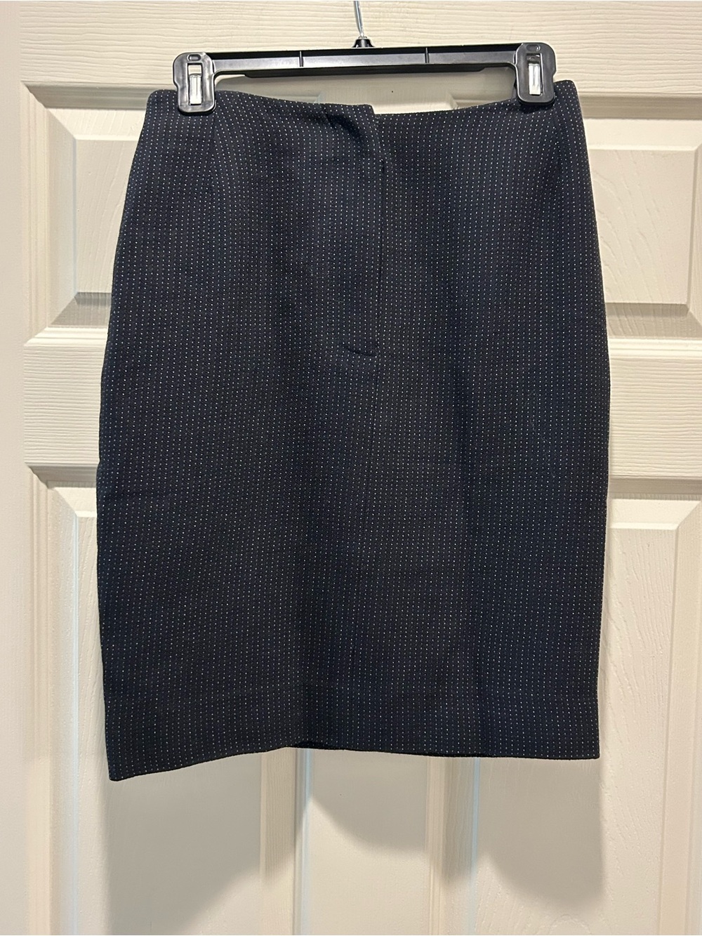 Donna Karan black Pinstripe Pencil Skirt
